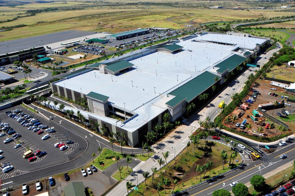 Car rental center at the Maui airport