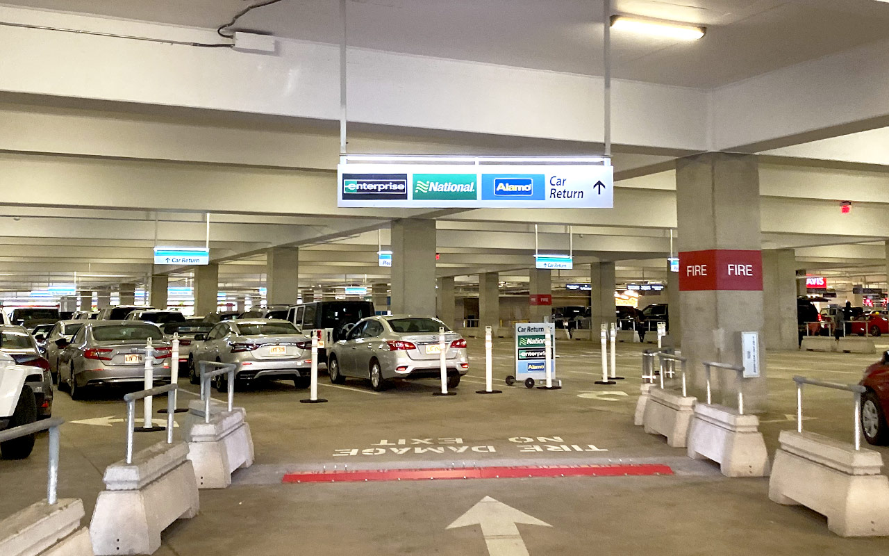 montreal international airport rental car return